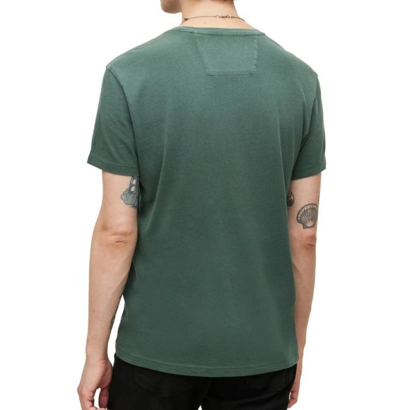 John Varvatos Men's Rock Be With You Gothic Applique Graphic T-Shirt Dark Moss - Picture 3 of 5